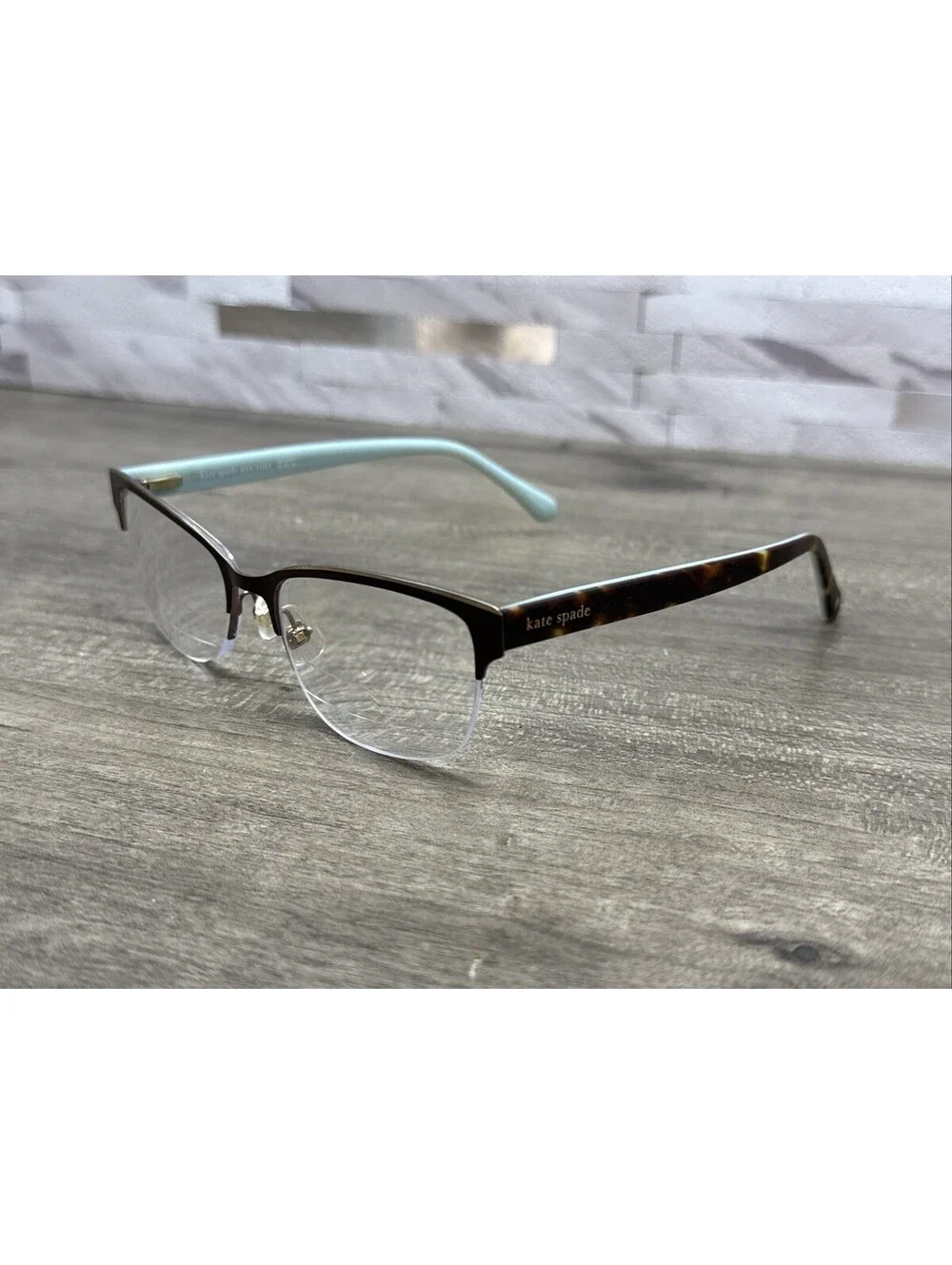 KATE SPADE Marjorie 09Q Brown Gold Womens Semi Cat Eye Eyeglasses 52[]17-140